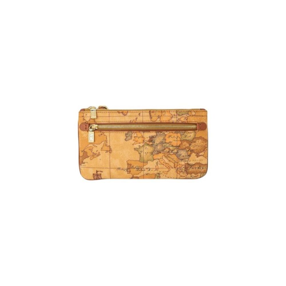 Alviero Martini Prima Classe Beige Cotton Clutch Women's Bag